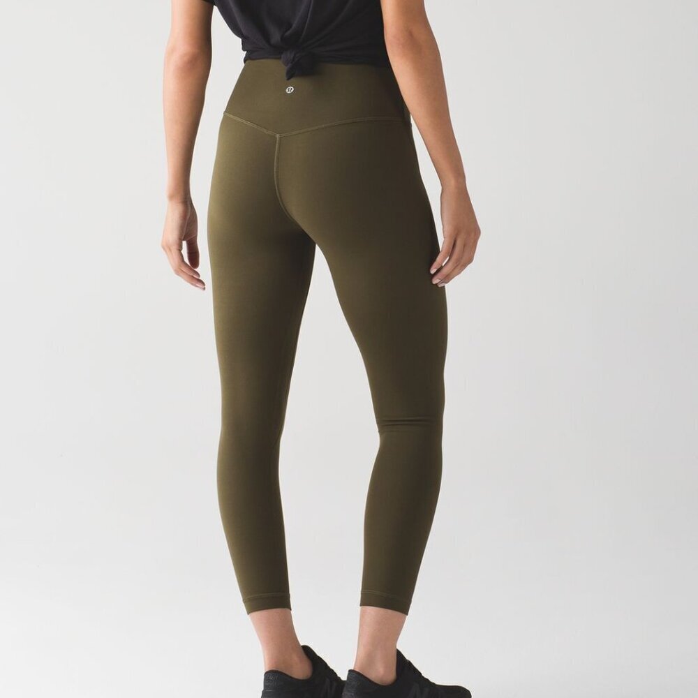 Lululemon Military Green Align 7/8 Legging Pants Size 6 - 23963